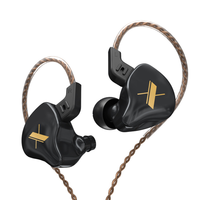 KZ EDX-auriculares dinámicos 1DD, cascos internos de graves HIFI con Monitor de oído, deportivos, con cancelación de ruido