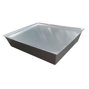 מחיר סיטונאי 10 x10 אינץ אלומיניום פיצה מרובע מגש אפייה דיטרוט בסגנון פיצה - Product Image 1