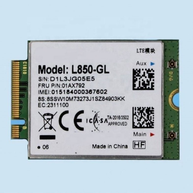4G LTE Wireless Module WWAN Card for Thinkpad X280 X380 Yoga X1 Carbon 6th X1 Yoga 3rd T480 T480S T580 L850-GL 01AX792