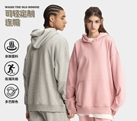Superventas 400gsm peso pesado Color sólido Terry Hoodie