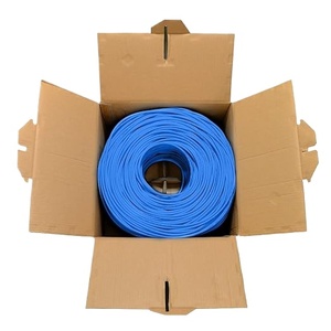 305m Box 100m Roll 1000ft Cat6 UTP UUTP LAN <strong>Networking</strong> Cable Indoor 4 Pair <strong>Network</strong> Cable CCA Solid Copper Communication Cables - Product Image 1