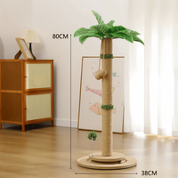 Structure d'escalade verticale pour chat, durable, en bois et bambou, antidérapante, respectueuse de l'environnement, avec piste à balles interactive et tapis d'escalade en corde