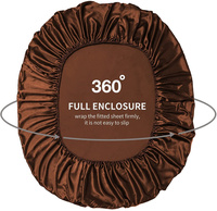 Parure de lit de luxe en pure soie de mûrier 100 %, drap-housse et drap plat pour couvre-lit en soie