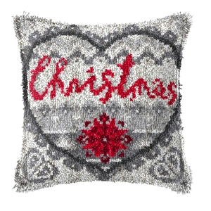 Kits de <span class=keywords><strong>crochet</strong></span> de loquet de coussin pour enfants débutants broderie chat chien taie d'oreiller tapis faisant des Kits latchhookrug cadeaux de noël - Product Image 4