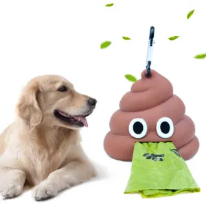 Dog Poop Bag Dog Pet Supplies Sac A Crotte Chien Plant Based Poo Bags With Handles Intrekbare Hondenpoep Leash With