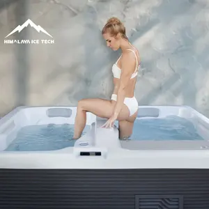 Bak Terapi Panas Dingin Akrilik Dual 0 Derajat dengan Unit Pendingin Pemanas 1.5HP Terintegrasi Untuk Hotel Spa Gym Pemulihan - Product Image 5