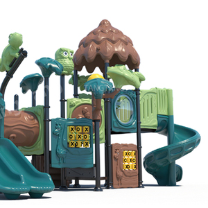 Equipo de Juegos para Exteriores, Tobogán de Plástico, Escaleras de Escalada, Castillo para Diversión y Ejercicio, Jardín de Infancia, Patio, Parque, Aventura en la Jungla - Product Image 5