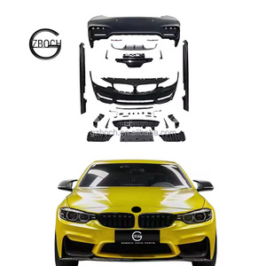 Kit de Carrocería F32 M4 para <span class=keywords><strong>BMW</strong></span> Serie 4 2014-2020 F32 F33 F36 Facelift M4, Ensamblaje de Parachoques, Faldones Laterales, Difusor Trasero, Accesorios para Automóviles - Product Image 1