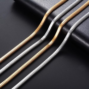 Collier chaîne délicat en acier inoxydable de 3,8 mm motif écailles de poisson pour femmes et hommes, couleur argent et or, ras-de-cou, accessoires de bijoux en métal - Product Image 4