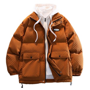 Veste matelassée en coton de haute qualité en gros, personnalisable avec impression et broderie, veste d'hiver à capuche chaude pour homme - Product Image 1