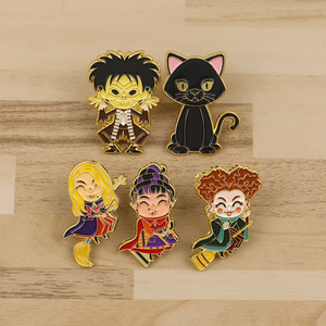 หมุดหมุดเคลือบแม่มดเข็มกลัดการ์ตูนแมวสีดำเข็มกลัดการ์ตูนแมวอุปกรณ์เสริมเครื่องแต่งกายแนวสยองขวัญ - Product Image 6