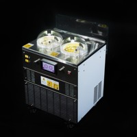 NSF-goedgekeurde Mile Galaxy Pro 2-cilinder ijsmachine multifunctionele ijs- en yoghurtmachine roestvrij staal fabrieks prijs