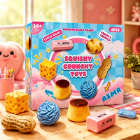 Sac mystérieux en forme de dumpling, jouet sensoriel en plastique, calendrier de l'Avent 24 jours, boîte surprise, cadeau de Noël