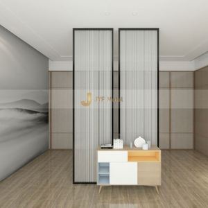 Lobby Gold Metal Room Divider Partition <b>Screen</b> Stainless Steel Panel <b>Folding</b> Room Divider 3d Wall Decor Panel - Product Image 3