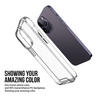 Nouvelle Coque Transparente Anti-Jaunissement et Anti-Choc en PC Dur pour iPhone 14 Pro Max, 13, 12 et 14