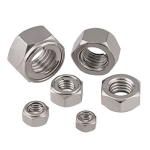 Tuercas hexagonales de acero inoxidable 304 316 M3-M20 DIN 980 <span class=keywords><strong>M</strong></span>, tuercas de seguridad metálicas con torque prevalecedor - Product Image 2