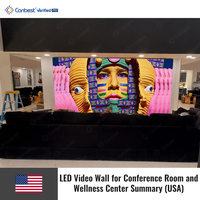 Canbest Fiw P1.5 1,53mm 6400x2400mm 21x7,87ft Indoor Festinstallierte LED-Videowand-Anzeige für Restaurants und Sportveranstaltungen in den USA