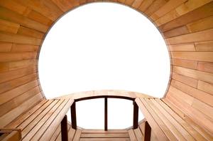 Barril panorámico de vapor para exteriores, Sauna con porche y tetera, nuevos productos - Product Image 6