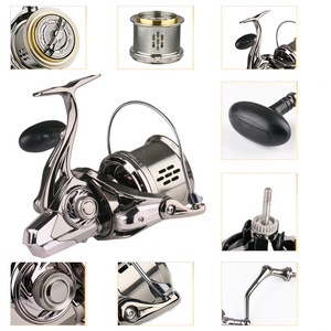 <span class=keywords><strong>Moulinet</strong></span> de Pêche à <span class=keywords><strong>Carpe</strong></span> Spinning Jigging Surf Métal Acier Inoxydable 4.8.1 18+1BB, Droit et Gauche, pour Longues Distances - Product Image 6