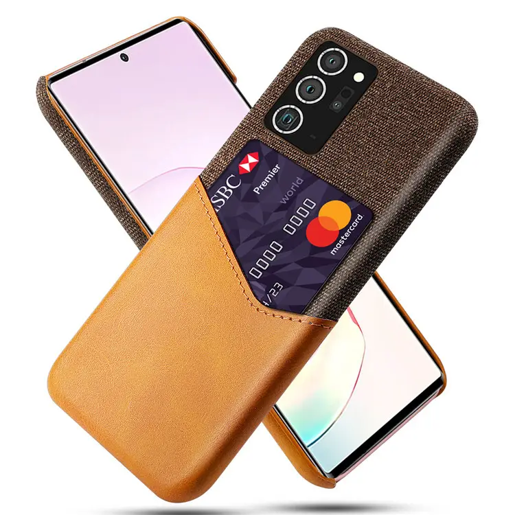 Hard Back Cover Wallet Card Slot Leather Phone Case For Samsung Galaxy Note 20 Ultra S23 Plus A53 A52 A04E
