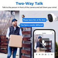 Caméra intelligente AI 3MP à double objectif, vision nocturne couleur, WIFI sans fil, sécurité domestique, IP P66, caméra de sécurité alimentée par batterie, CCTV