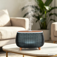 Diffuseur d'huiles essentielles 400 ml pour grande pièce, humidificateur d'arômes, décoration intérieure, chambre de bébé, lumières colorées, design décoratif, brume fine