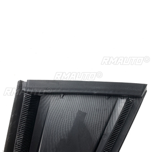 A Pair Car Rear Louver Trim for Ford Mustang 2015-2022 <b>Windows</b> Shutter Cover <b>Vent</b> Scoop Decoration Carbon Fiber Style ABS - Product Image 5