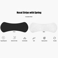 Bandes nasales anti-ronflement hypoallergéniques sans latex avec velcro pour le sommeil et le sport, favorisant la respiration nasale