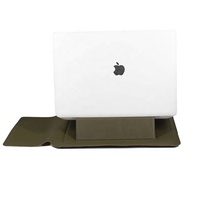 Housse pour ordinateur portable en cuir PU mince de haute qualité avec support pliable pour macbook air pro pour pochette macbook 13.3 pouces