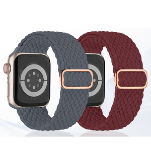 สายนาฬิกาไนลอนแบบยืดหยุ่นสำหรับ Apple Watch Series 10 9 8 SE 2สายนาฬิกาสำหรับเปลี่ยน - Product Image 3