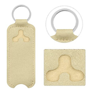 El fabricante suministra fundas protectoras de cuero PU para lápices labiales, estuches de cuero individuales para lápices labiales y llaveros, estilo coreano. - Product Image 5