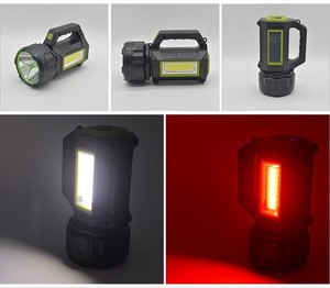 ไฟฉายพกพาอเนกประสงค์ ABS กำลังสูง IP65 ชาร์จไฟได้ ใช้พลังงานแสงอาทิตย์ ไฟฉายส่องสว่าง ไฟฉายค้นหา - Product Image 5