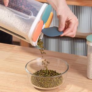 Conteneurs de stockage alimentaire en plastique pour cuisine, vente en gros, pour céréales, nouilles, thé, boîte de conservation hermétique avec couvercle - Product Image 4