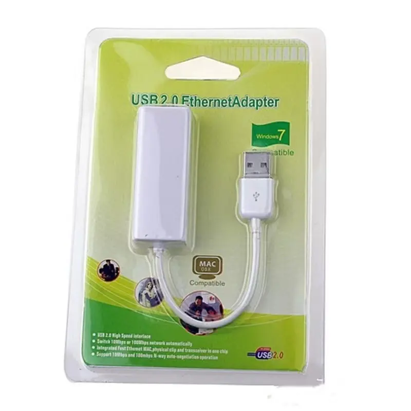 Adaptateur de carte Ethernet de réseau USB 1.1 vers RJ45 LAN adaptateur 10/100 pour ordinateur portable