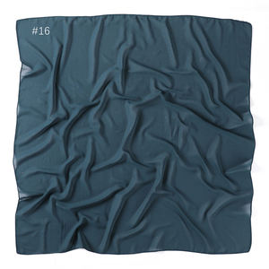Gros stock beaucoup de couleur 90cm <span class=keywords><strong>carré</strong></span> grandes femmes poudre dorée Tudung mousseline de soie épaisse bulle malaisienne tête écharpe - Product Image 4