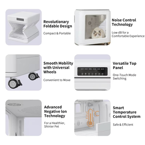 Asciugatrice Professionale Pieghevole Automatica in Plastica da 100L di Alta Qualità <span class=keywords><strong>per</strong></span> Cani e <span class=keywords><strong>Gatti</strong></span> - Macchina Asciugacapelli <span class=keywords><strong>per</strong></span> Toelettatura Animali Domestici - Product Image 3