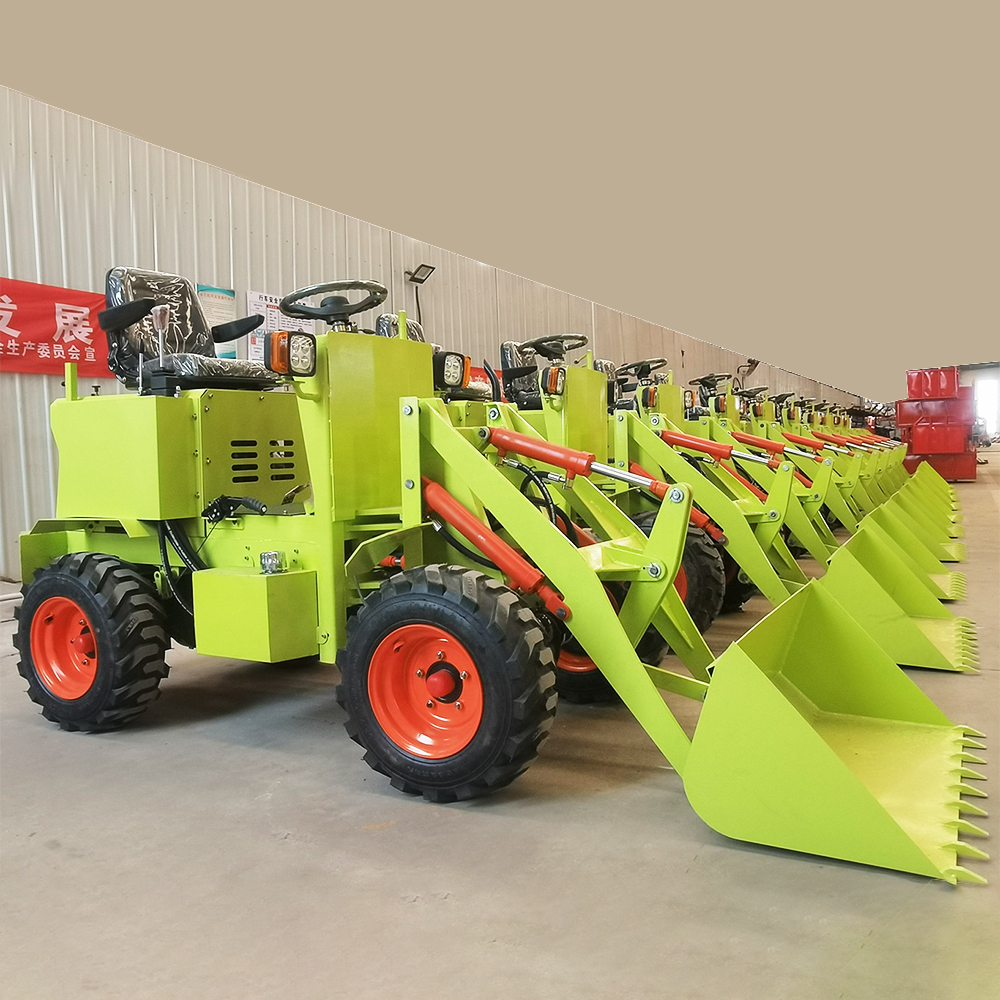 Прямая Продажа с фабрики 500 кг 0.5ton мини фронтальный погрузчик трактор Электрический/дизельный небольшой колесный погрузчик