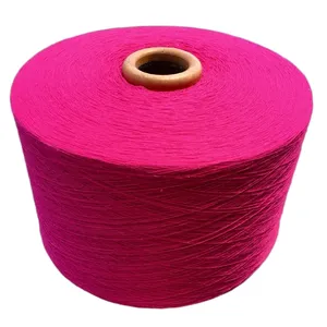Wholesale Manufacturer Ne20 30s 40s Open End Carded Regenerated Recycle Cotton Polyester Yarn for Knitting Fabric Or Socks