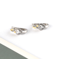 Boucles d'oreilles en argent 925 personnalisables avec gravure de logo, idéales pour la vente en gros de bijoux de mode