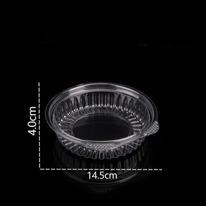 Conteneur Rond en Plastique PET Transparent de Qualité Alimentaire, Épais, pour Sandwichs et Pains, Vente Chaude d'Usine Fujian <span class=keywords><strong>Bingo</strong></span> - Product Image 1