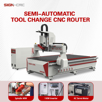 Máquina CNC Router para Trabajar la Madera de 3 Ejes con Cambio de Herramienta Semiautomático de Excelente Calidad, Venta Directa al Por Mayor