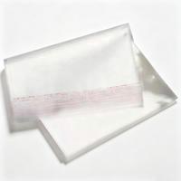 Sacs en cellophane BOPP de haute qualité, résistants, transparents, autocollants, personnalisés, pour l'emballage multi-usages