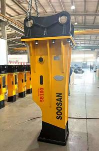 Martillo hidráulico rojo tipo caja SB 100, excavadora de calidad superior, motor de 25-30 toneladas y componentes del núcleo del motor, actividades de demolición - Product Image 2