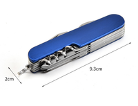 Outil multifonctionnel de camping EDC, logo personnalisé, couteau multifonctionnel de poche, couteau pliant en acier inoxydable, couteau utilitaire de plein air