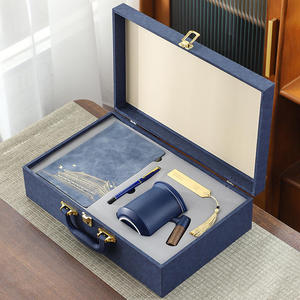 High-end Annual Meeting Commerce Hand Business Gift Set Gift Box Enterprise Anniversary Gift Custom logo Ceramic <b>Tea</b> <b>Cup</b> Set - Product Image 5