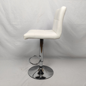 Bán buôn hiện đại PU Chrome Kim Loại Cơ Sở thanh phân chiều cao-điều chỉnh xoay tựa lưng thanh phân cho nhà bếp quán cà phê truy cập Phân - Product Image 5