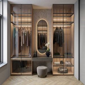 Nouvelle conception d'armoire murale de chambre à coucher fabriquée en Chine, design d'armoire walk-in - Product Image 1