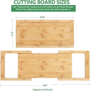 <span class=keywords><strong>Planche</strong></span> à découper extensible pour évier, planches à découper en bambou avec rainure pour jus, <span class=keywords><strong>planche</strong></span> à découper pour évier - Product Image 3