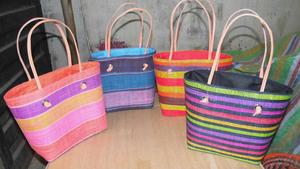 Madagascar Kích Thước Nhỏ <span class=keywords><strong>Raffia</strong></span> Tote Rabane Túi Xách Zebu Sừng Nút Đóng Cửa Da Mỏng Xử Lý Với Rơm Chất Liệu - Product Image 5