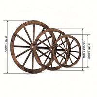 Décoration murale ronde vintage rustique en forme de roue de chariot en bois personnalisée pour la maison de style ferme